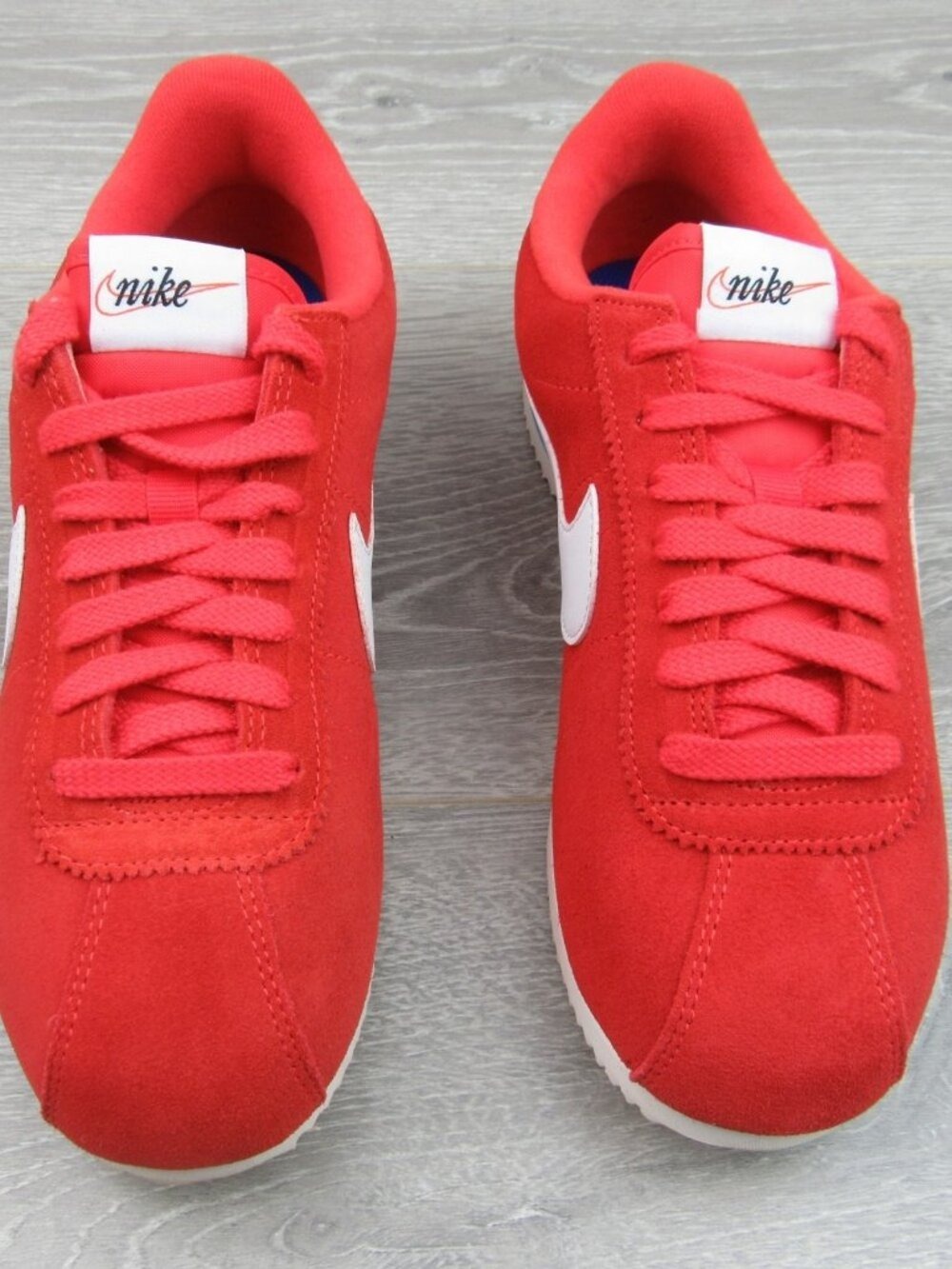 Nike Cortez Women's Size 7 Crimson Red Blue Sail White Sneakers NEW - Picture 6 of 13